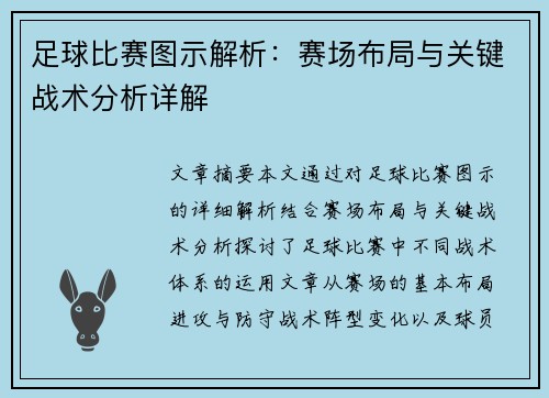 足球比赛图示解析：赛场布局与关键战术分析详解